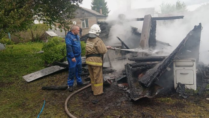 пожар. Сараи. 10.05.25