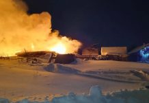 В Сараевском округе ночью сгорел дом