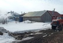 В Сараевском округе сгорела частная баня