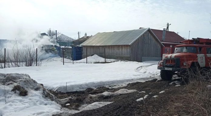 В Сараевском округе сгорела частная баня