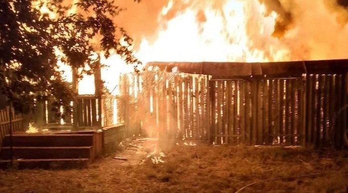 В селе Сысои Сараевского округа сгорел дачный дом