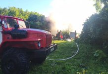 В Сараевской деревне Протасьевка сгорела баня